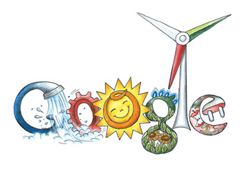 Doodle per Google l'Italia tra 150 anni